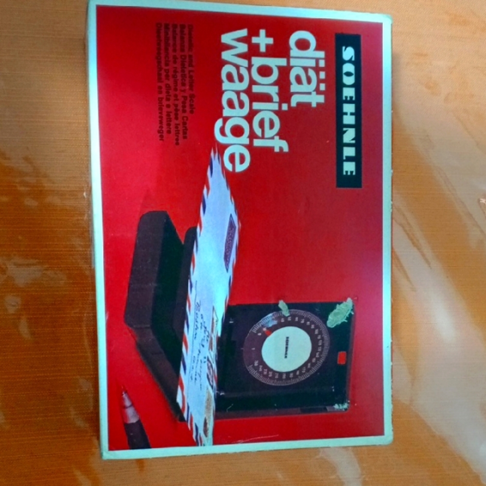 1970-1979 Vintage Soehnle Red Diet and Letter Scale